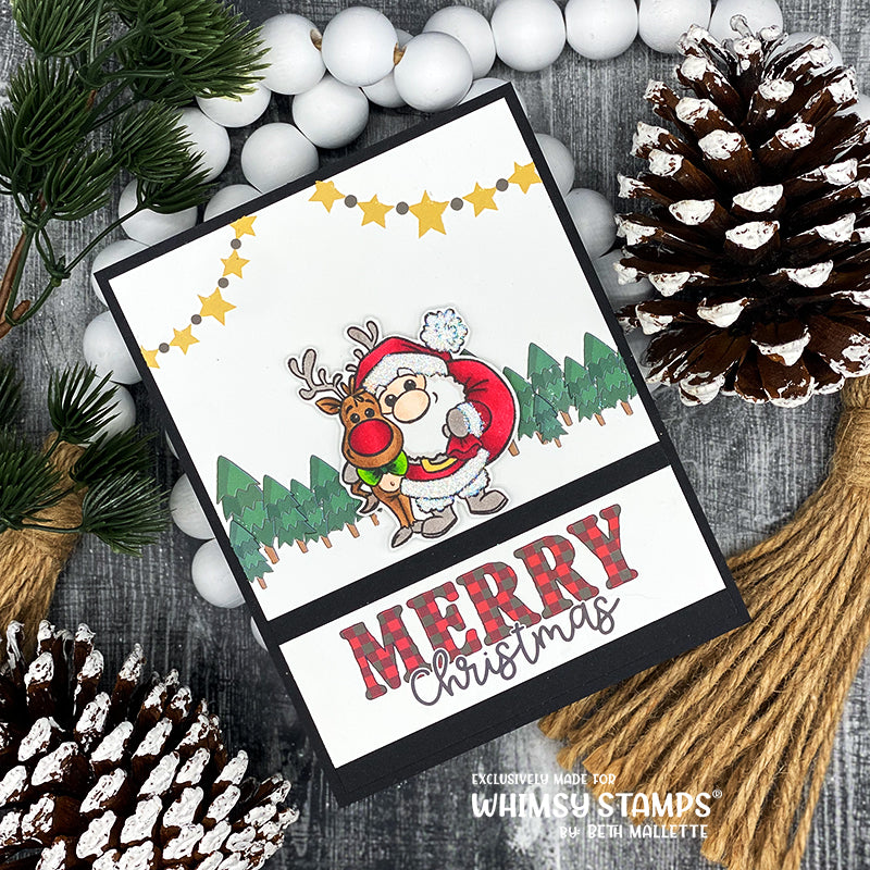 **NEW Santa Comes to Town Clear Stamps