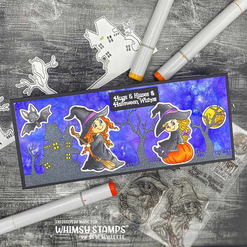 *NEW Halloween Night Clear Stamps - Whimsy Stamps