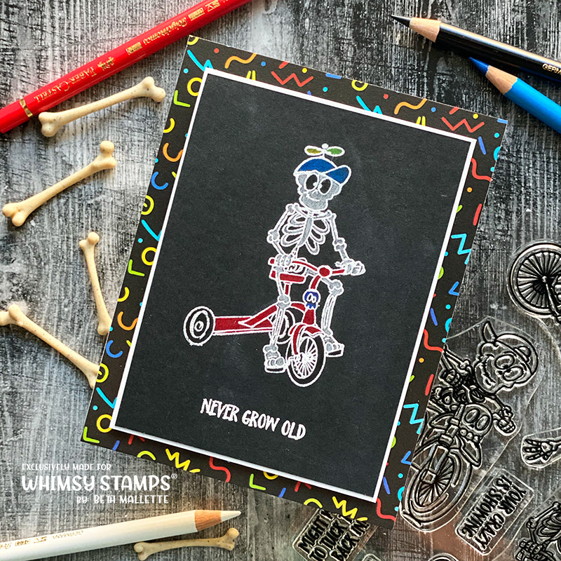 **NEW Never Grow Old Clear Stamps - Whimsy Stamps