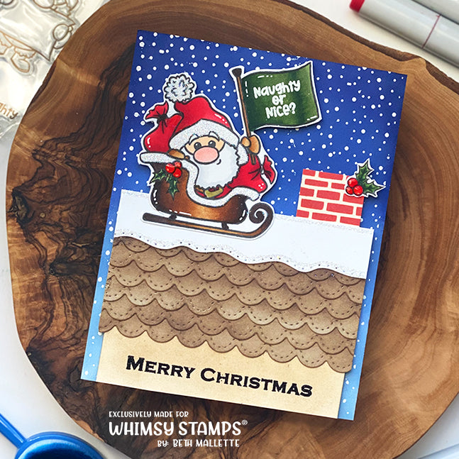 **NEW Santa Comes to Town Clear Stamps