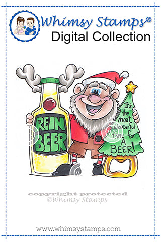 Reinbeer - Digital Stamp - Whimsy Stamps