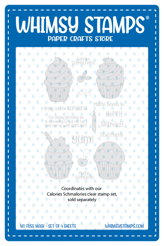 Calories Schmalories - NoFuss Masks - Whimsy Stamps