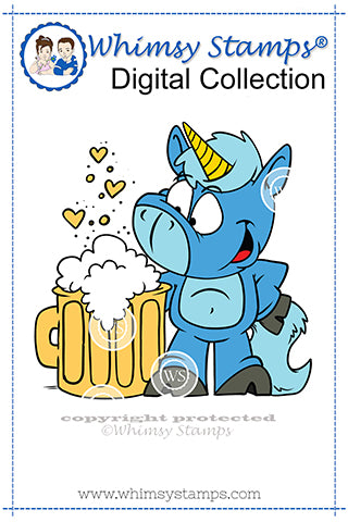 Caramel Beer - Digital Stamp - Whimsy Stamps