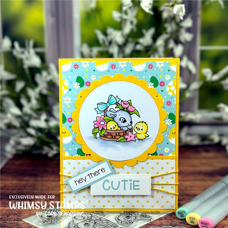 **NEW Easter Bunnies Clear Stamps - Whimsy Stamps