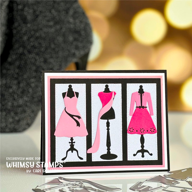 **NEW Fashion Dresses Die Set - Whimsy Stamps