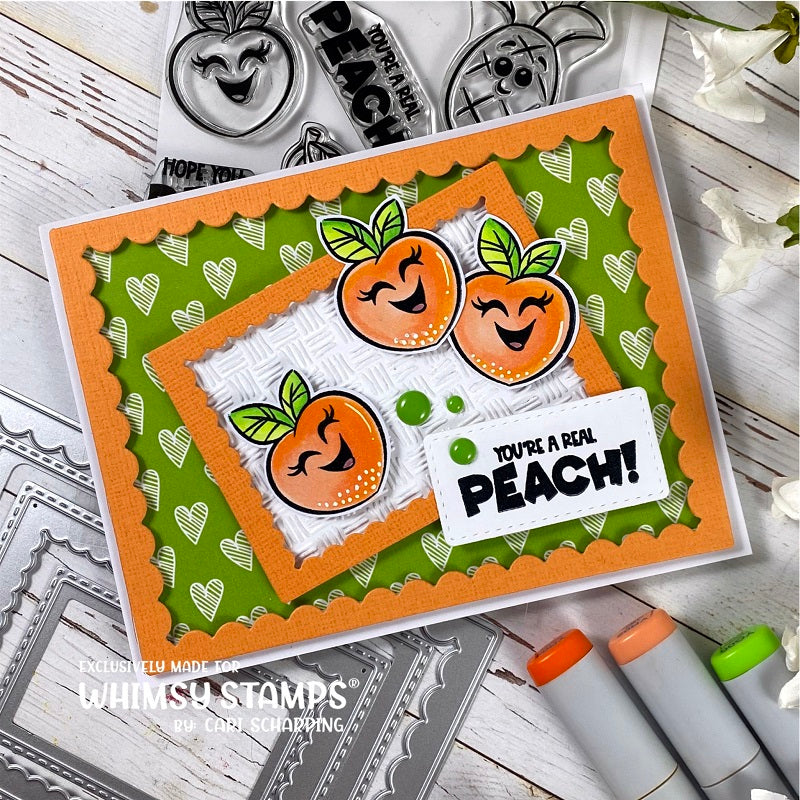 **NEW Fun Fruit Clear Stamps - Whimsy Stamps