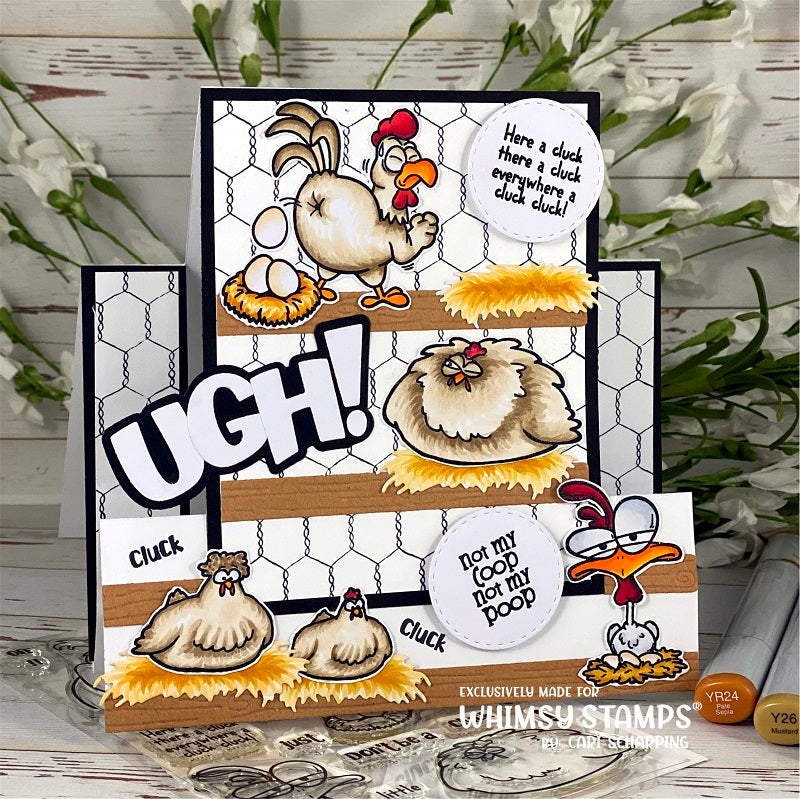 Slimline Chicken Coop Die Set - Whimsy Stamps