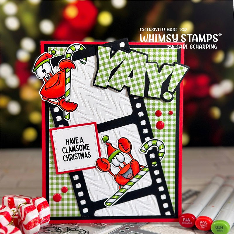 **NEW Santa Claws Clear Stamps - Whimsy Stamps