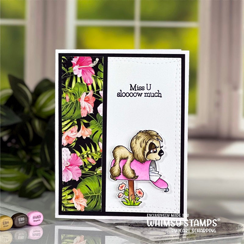 **NEW Sloth Moments Clear Stamps - Whimsy Stamps