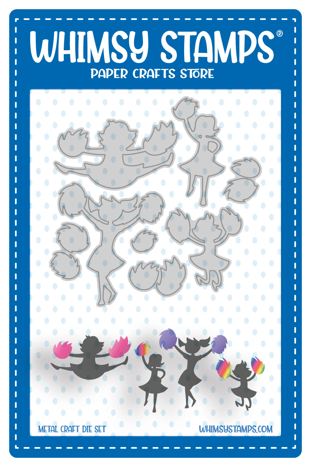 **NEW Cheerleaders Die Set - Whimsy Stamps