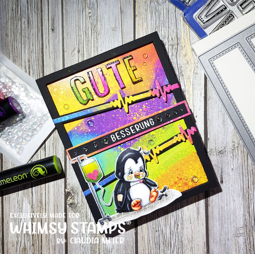 Penguin Ray - Digital Stamp - Whimsy Stamps