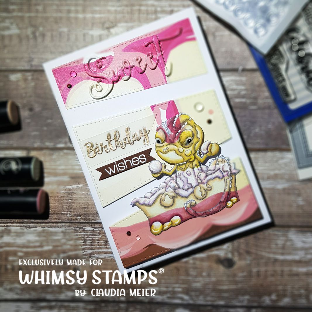 Chameleon Party - Digital Stamp - Whimsy Stamps