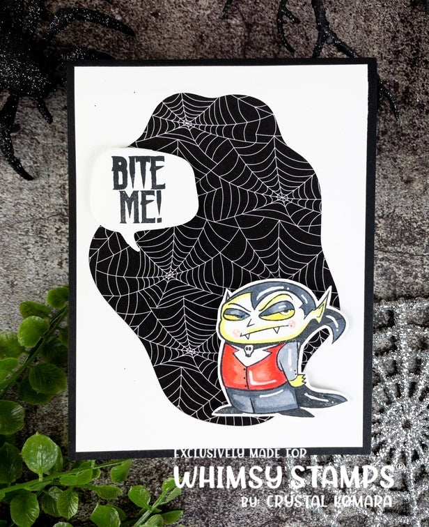 Dracula Bite Me Clear Stamps