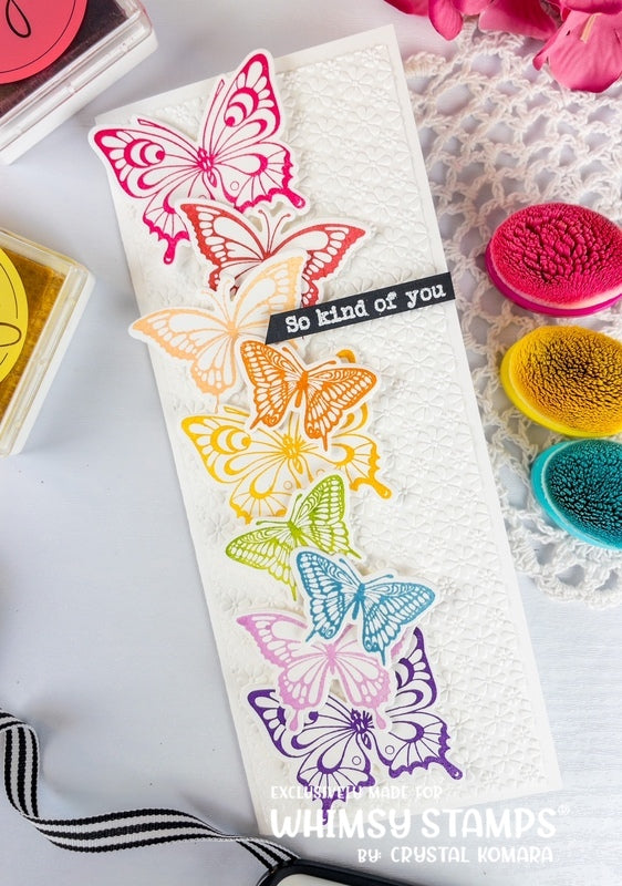 Butterflies Clear Stamps - Whimsy Stamps