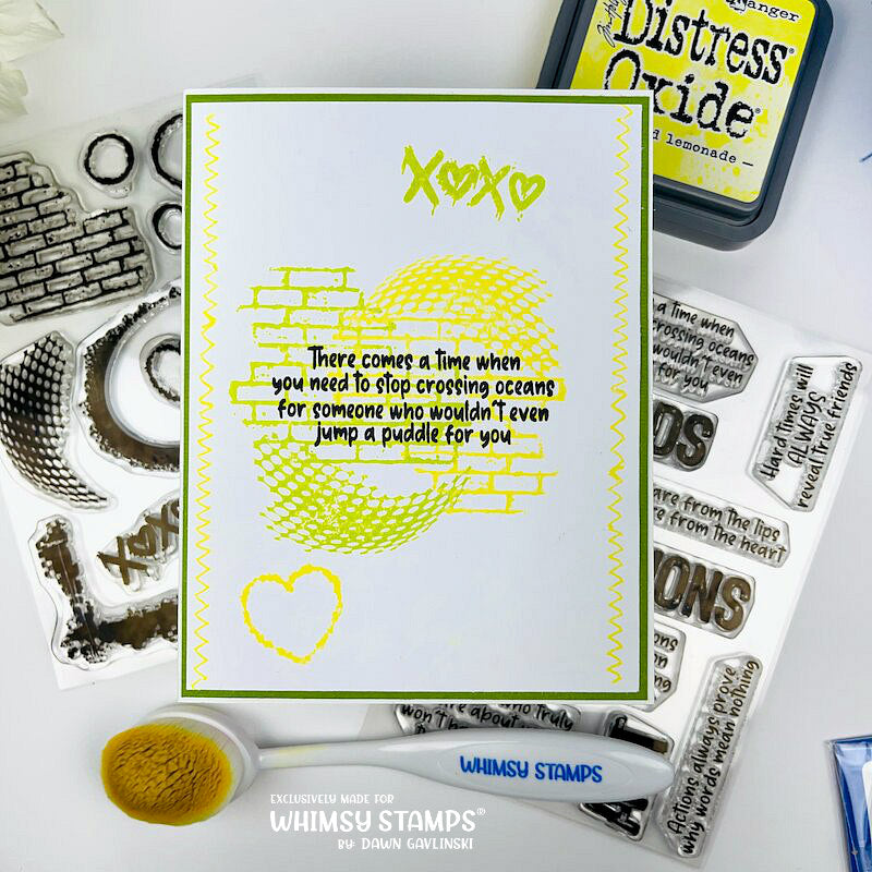 Mixed Media Bits Clear Stamps - Whimsy Stamps