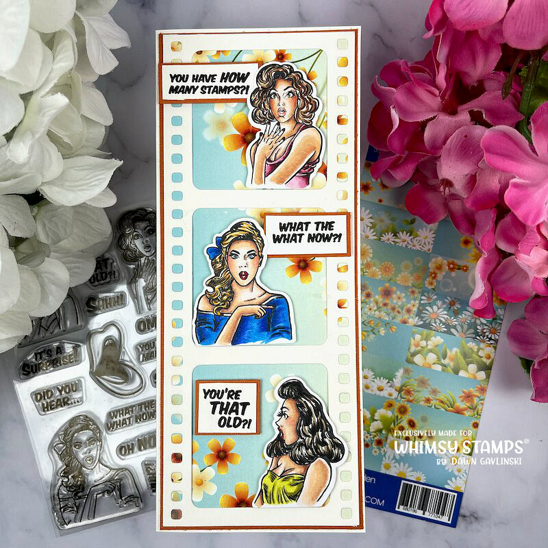 Gossip Girls Clear Stamps - Whimsy Stamps