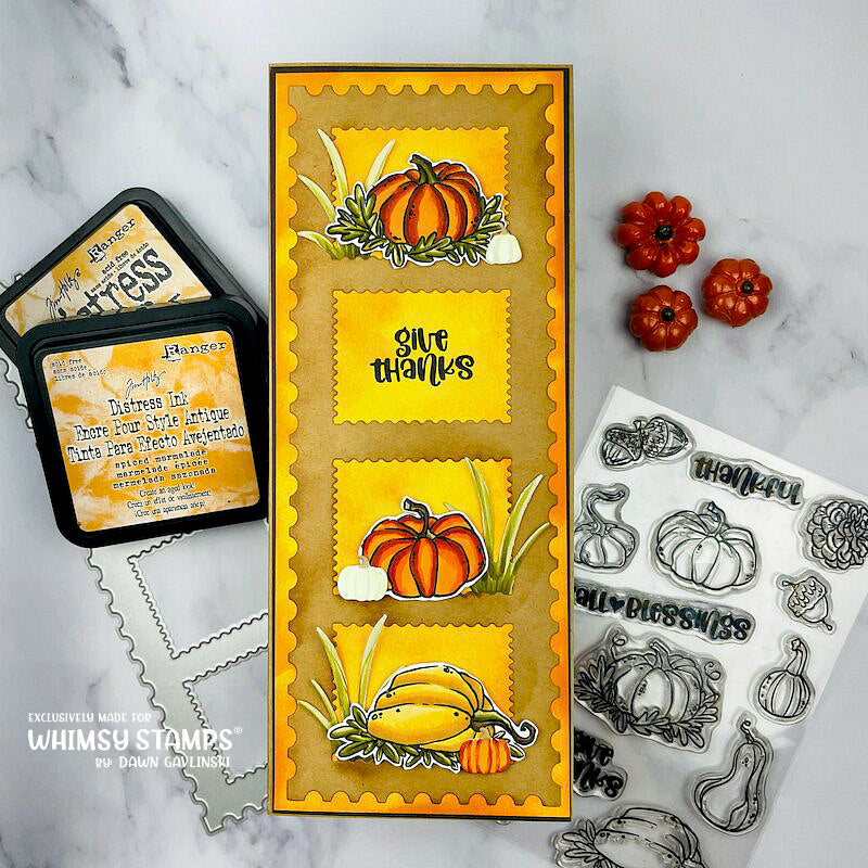 Gourds and Pumpkins Clear Stamps - Whimsy Stamps