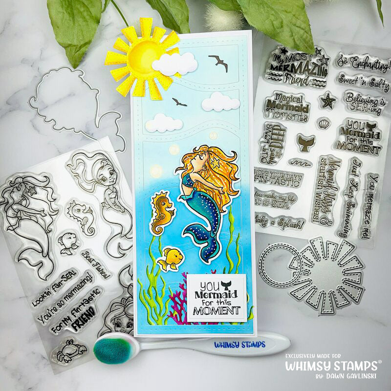 Mermaid Moments Clear Stamps - Whimsy Stamps