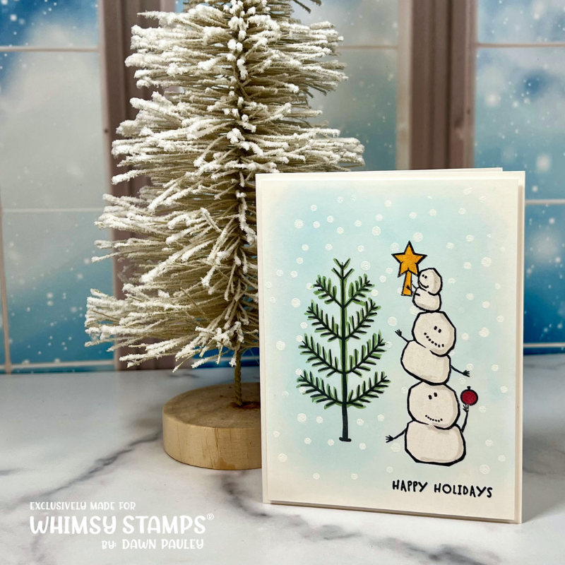 Snowball Family - NoFuss Masks - Whimsy Stamps