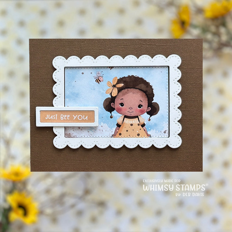 **NEW Quick Card Fronts - Bee Cute - Whimsy Stamps