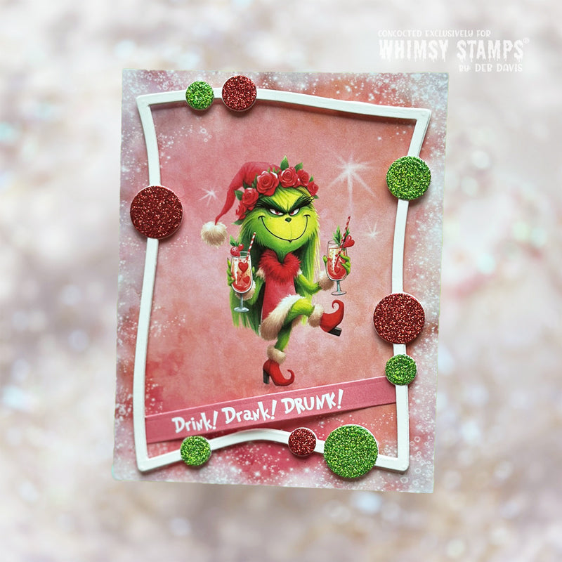 Quick Card Fronts - Grinchy Girls - Whimsy Stamps