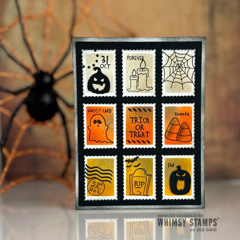 **NEW Postage Window Shadows Stencil - Whimsy Stamps