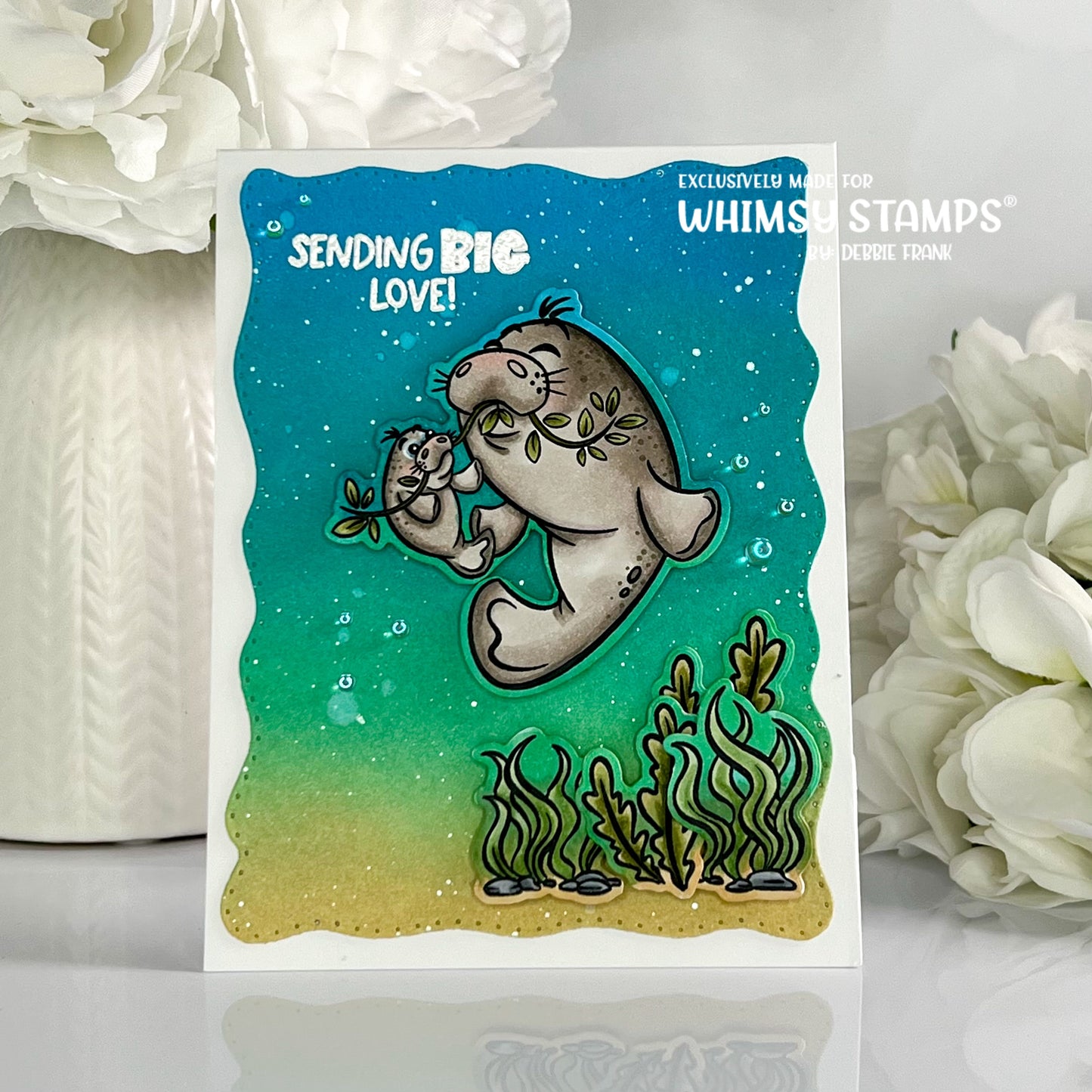 Big Love Manatees Clear Stamps