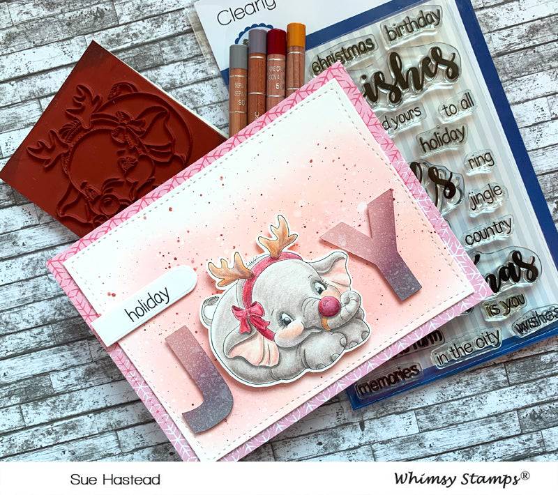 Ellie the Special Reindeer - Digital Stamp - Whimsy Stamps