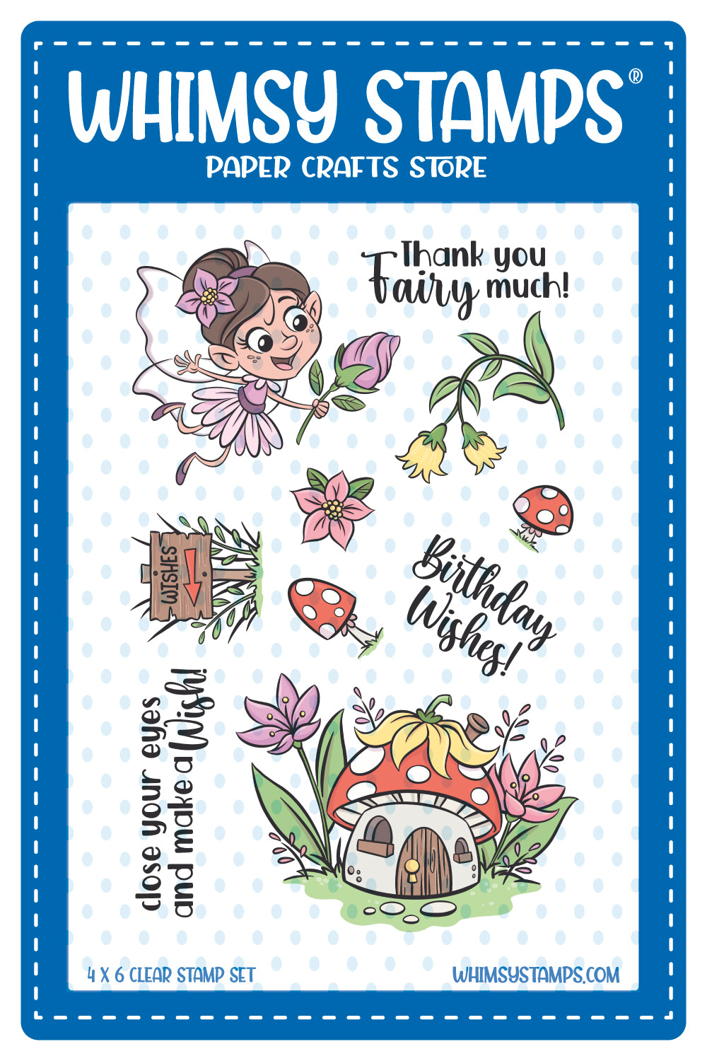 **NEW Fairy Land Clear Stamps - Whimsy Stamps