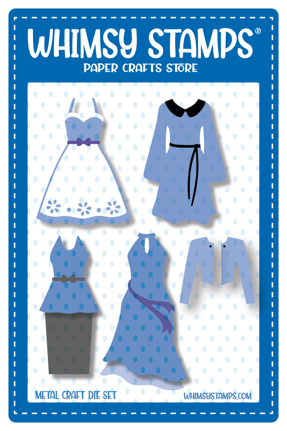 **NEW Fashion Dresses Die Set - Whimsy Stamps