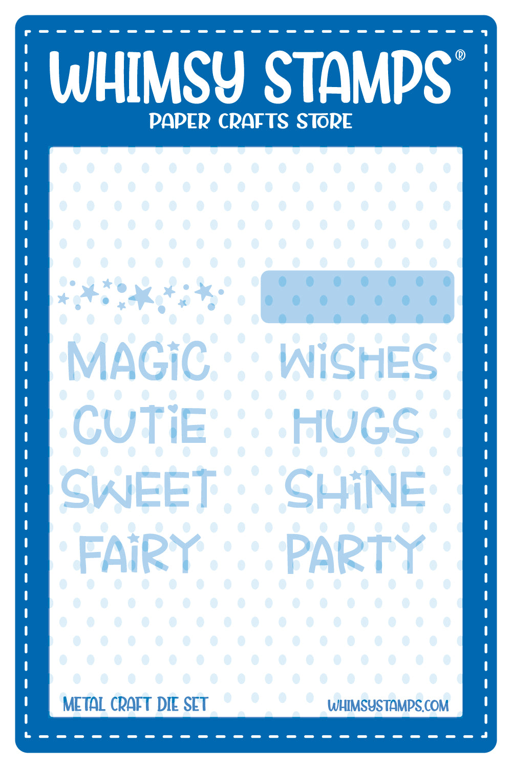 **NEW Fun with Words 2 Die Set - Whimsy Stamps