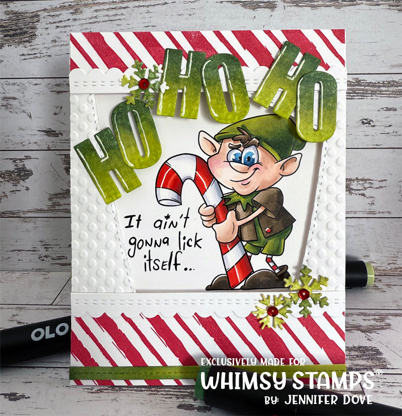 Naughty Elf - Digital Stamp - Whimsy Stamps