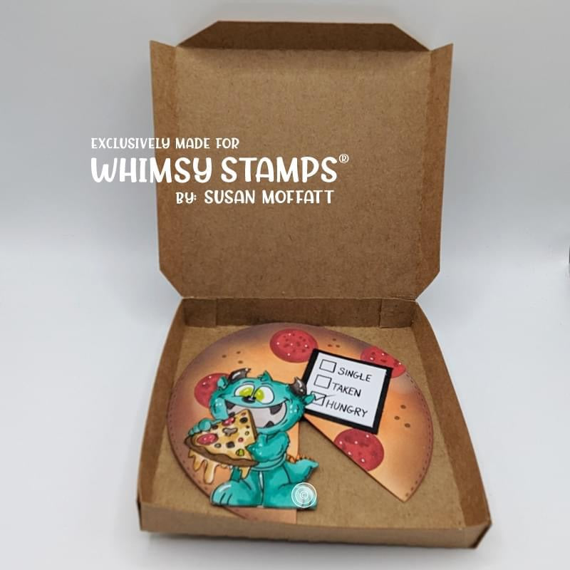 Hungry Monster - Digital Stamp - Whimsy Stamps