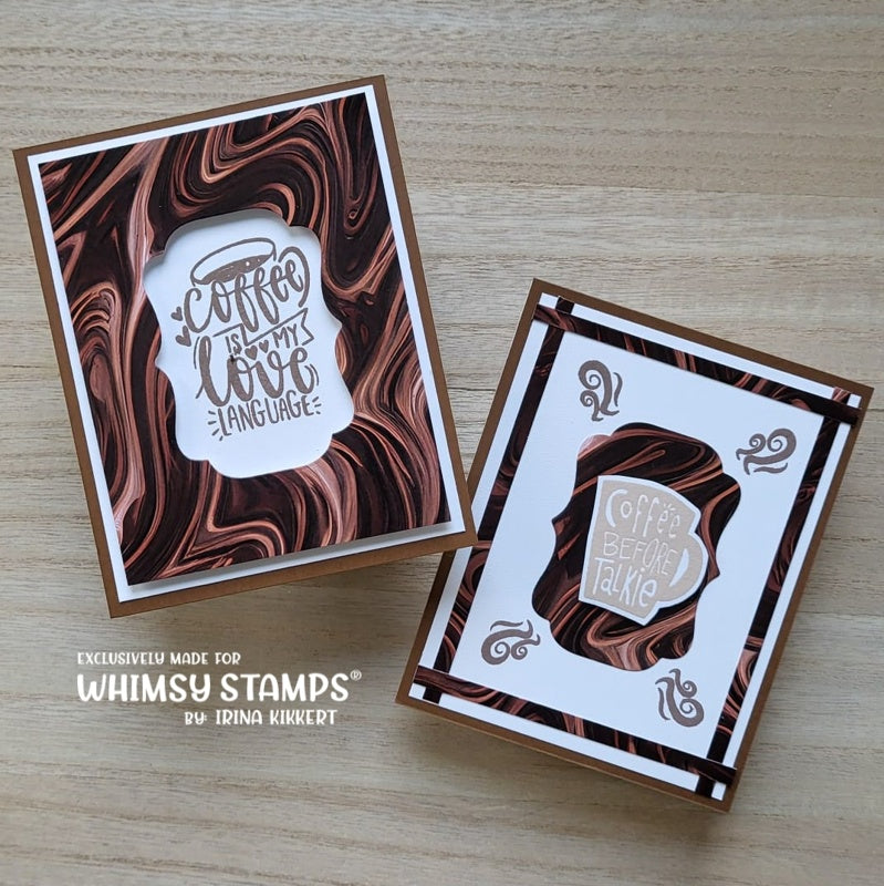 **NEW 6x6 Paper Pack - Chocolate, Caramel, Coffee - Whimsy Stamps