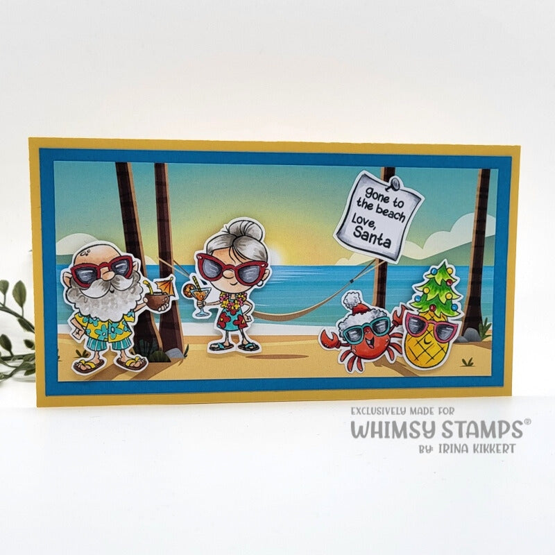 **NEW Tropical Christmas Clear Stamps - Whimsy Stamps