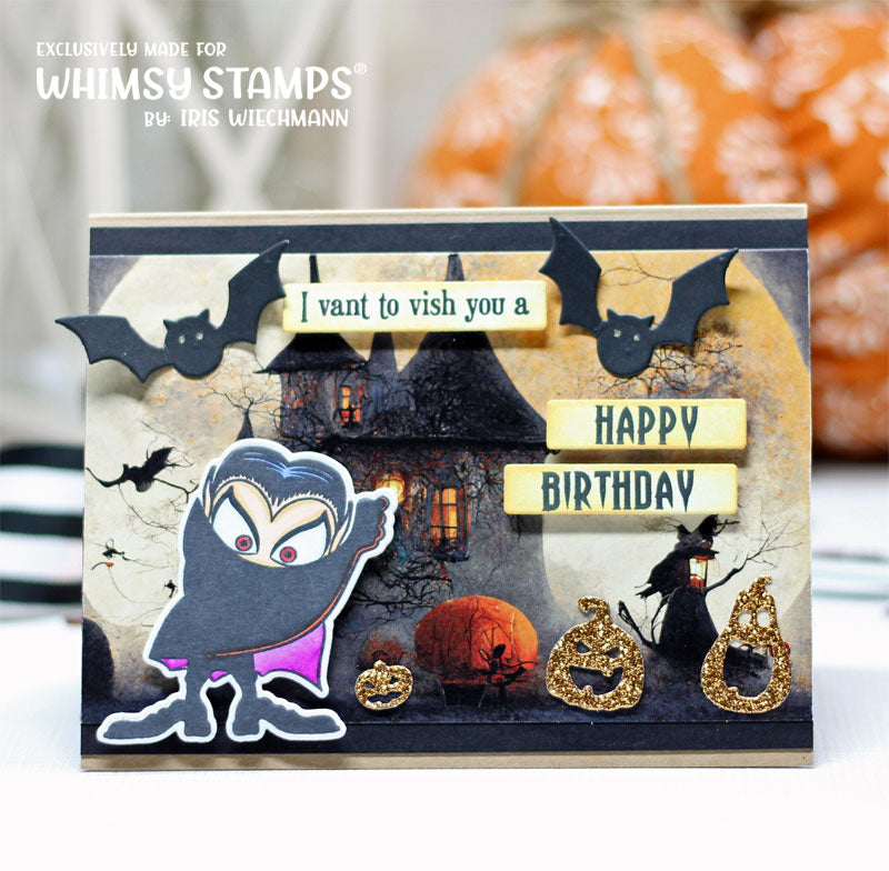 Dracula I Compel You Clear Stamps - Whimsy Stamps