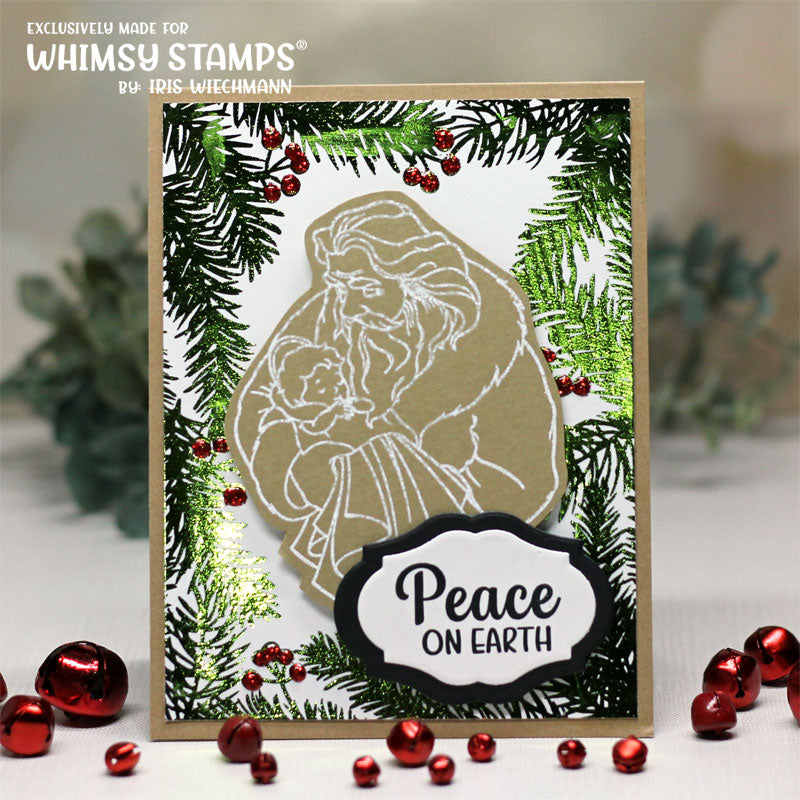 **NEW Toner Card Front Pack - A2 Holiday Sentiment Frames - Whimsy Stamps