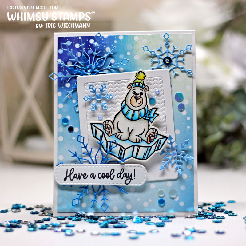 Polar Bear Birthday Clear Stamps - Whimsy Stamps