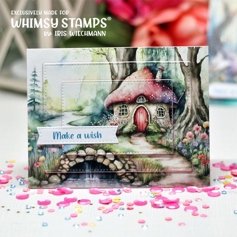 **NEW Quick Card Fronts - Enchanted Cottage 2 - Whimsy Stamps