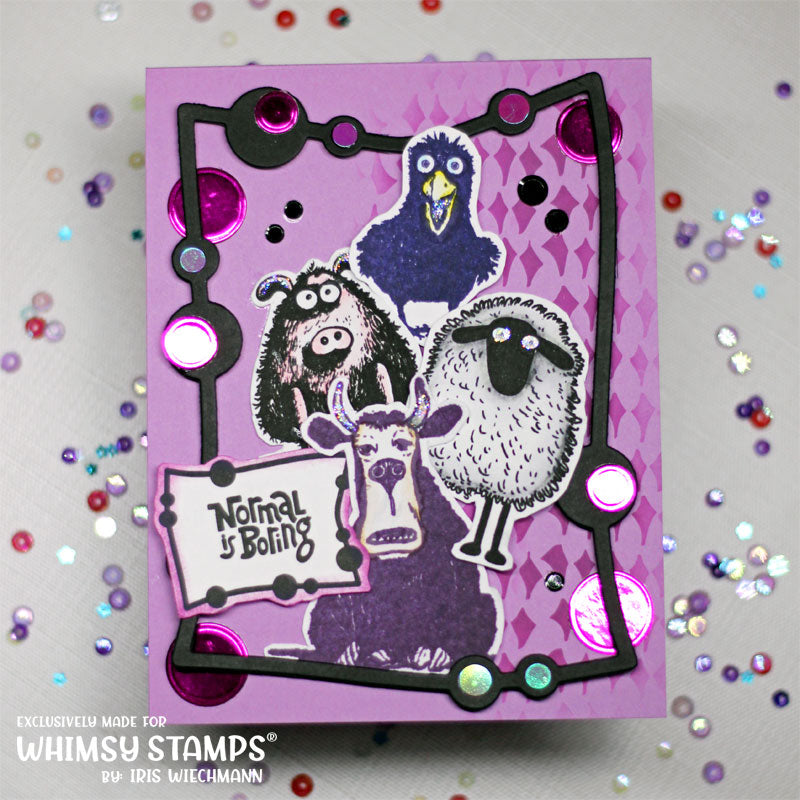 **NEW So Weird Clear Stamps - Whimsy Stamps