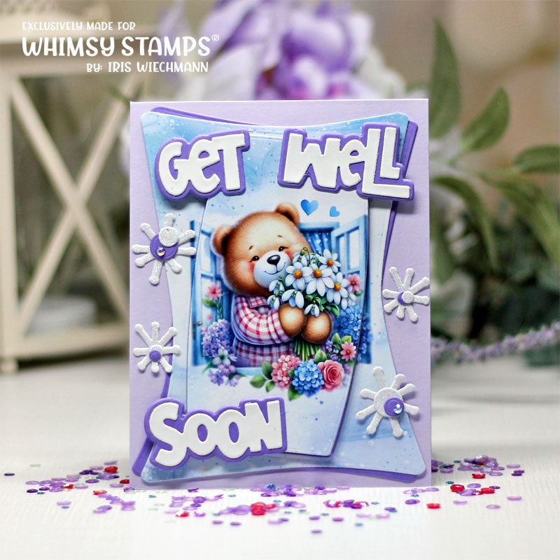 Get Well Soon Word and Shadow Die Set