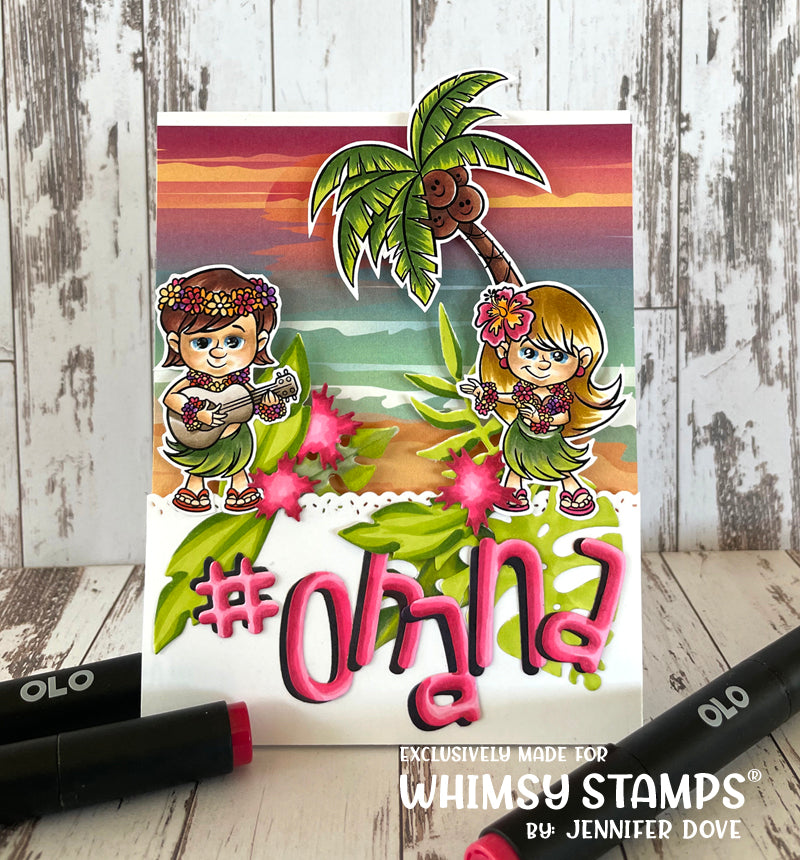 **NEW Slimline Paper Pack - Just Beachy - Whimsy Stamps