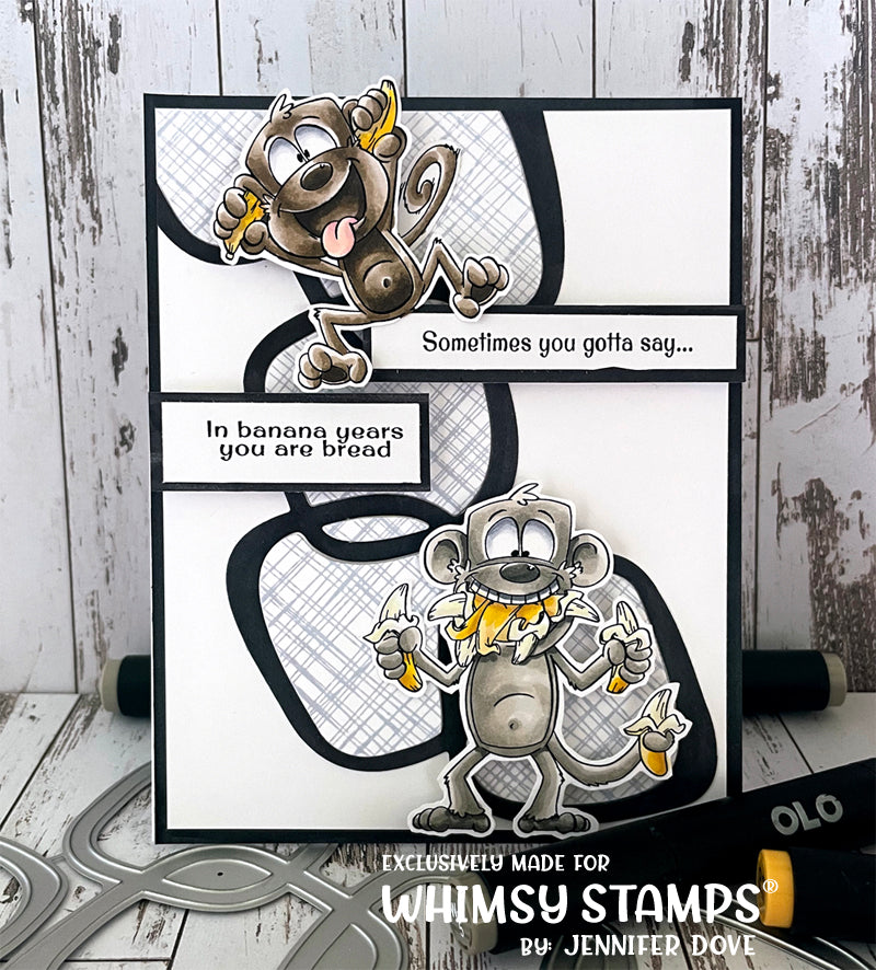 **NEW Banana Bunch Clear Stamps - Whimsy Stamps