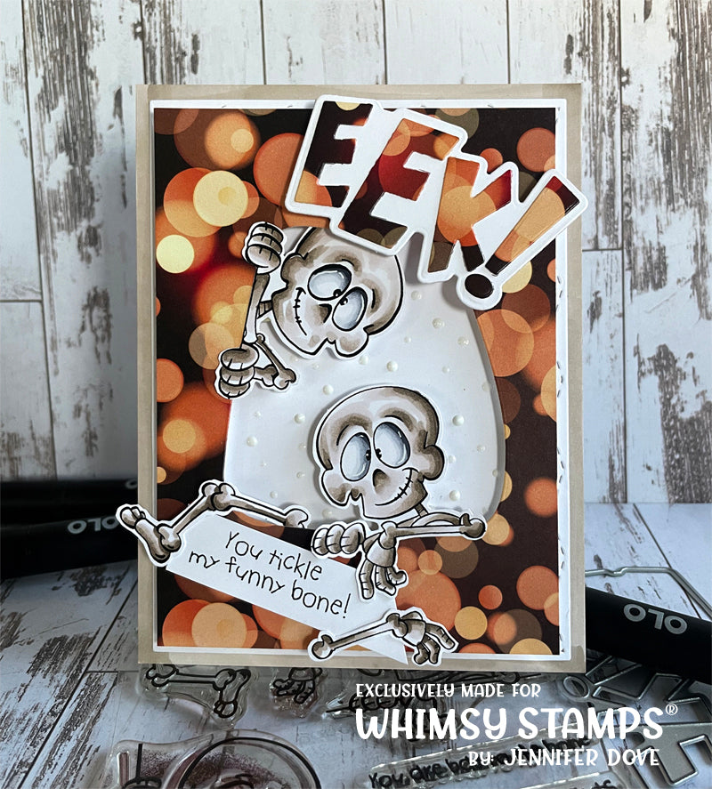 **NEW No Bones About It Clear Stamps - Whimsy Stamps