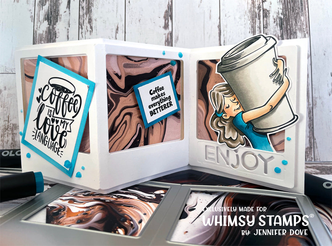 **NEW Coffee Understands Clear Stamps - Whimsy Stamps