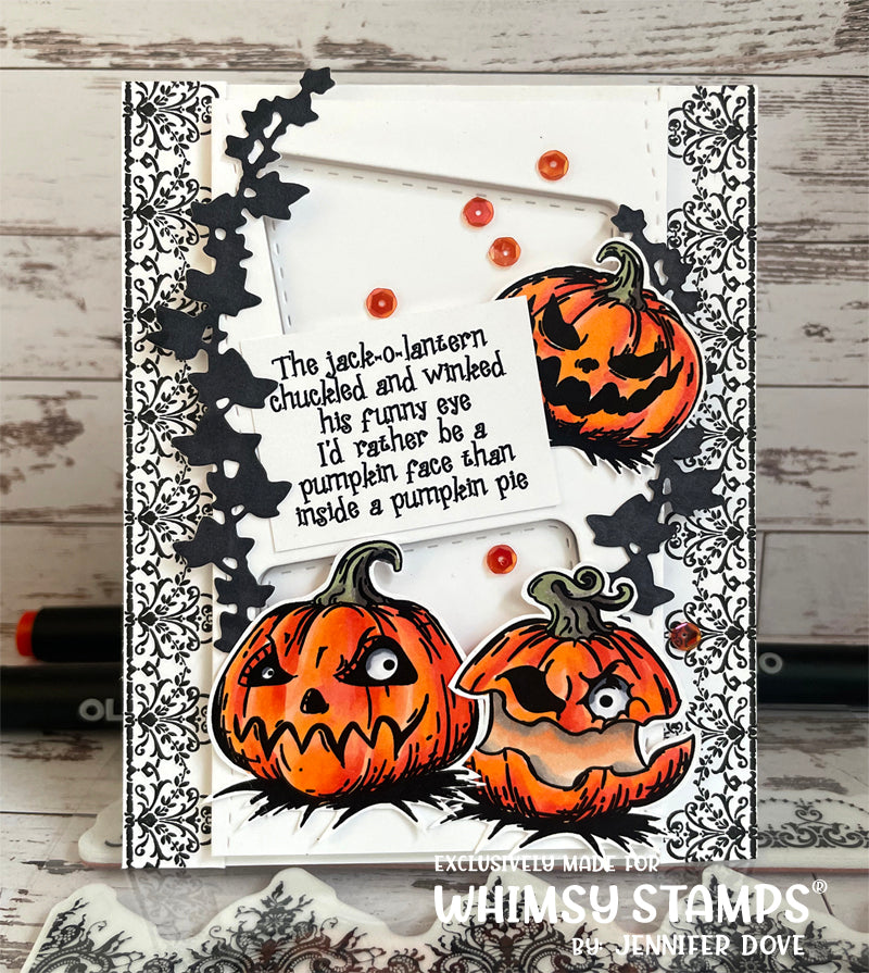 **NEW Grumpin Punkins Clear Stamps - Whimsy Stamps