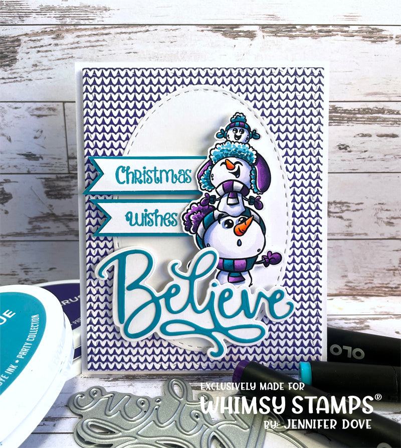 **NEW Let it Snow Snowmen Clear Stamps - Whimsy Stamps