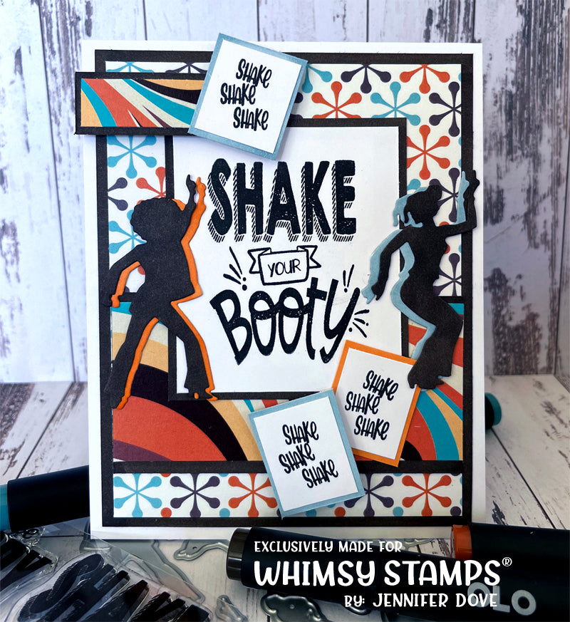 **NEW 6x6 Paper Pack - Retro Vibes - Whimsy Stamps