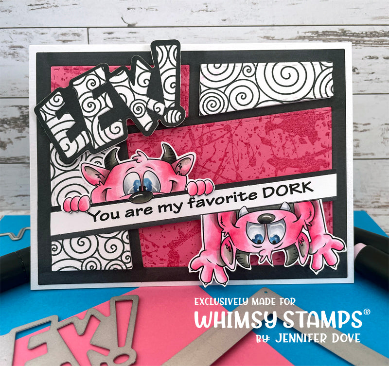 Monster Smiles - Digital Stamp - Whimsy Stamps