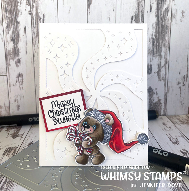 **NEW Teddy Bear Christmas Sweets Clear Stamps - Whimsy Stamps